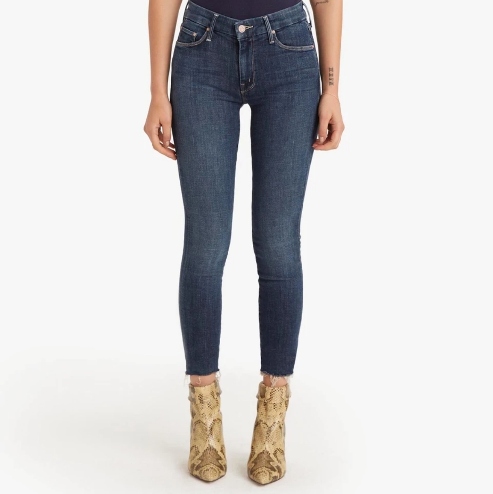 MOTHER Looker Ankle Fray Girl Crush NWOT Size 30
